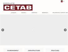 Tablet Screenshot of cetab.fr